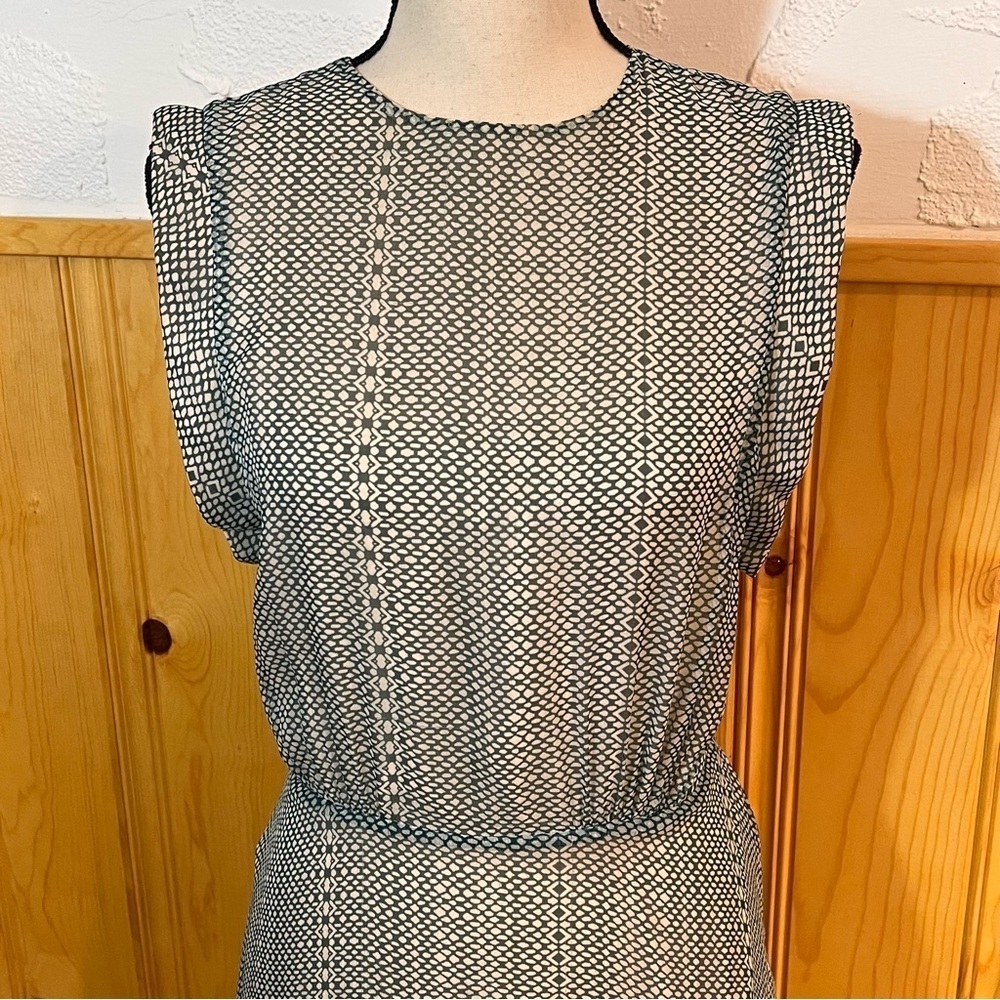 Heidi Merrick San Simeon Chiffon Maxi Dress Sz-S - Picture 2 of 12